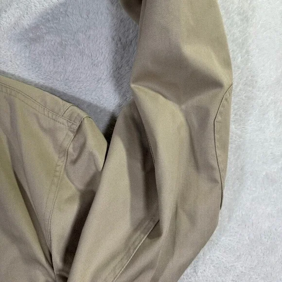 Duluth Trading Co Men's Large Chore Jacket Work Blazer Khaki Beige Elbow Patches - Picture 4 of 11